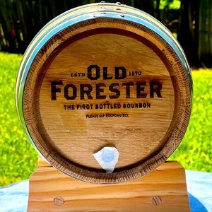Old Forester mini wine/beer barrel